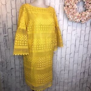 Ralph Lauren Eyelet Crochet shift dress